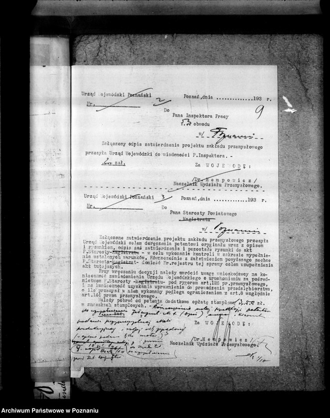 Obraz 15 z jednostki "Zatwierdzenie zakładu przemysłowego Płótno Spółka Firma Płótno Stęszew powiat poznański"