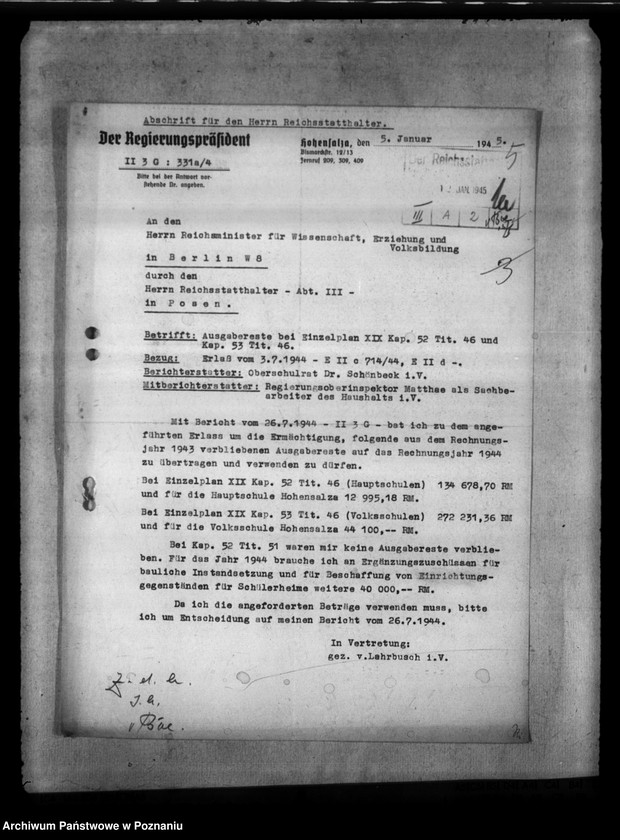 Obraz 9 z jednostki "Haushaltmittel für Volksschulen. Förderschulen, zur Förderung des Unterrichts für Blinde und Gehörlose"