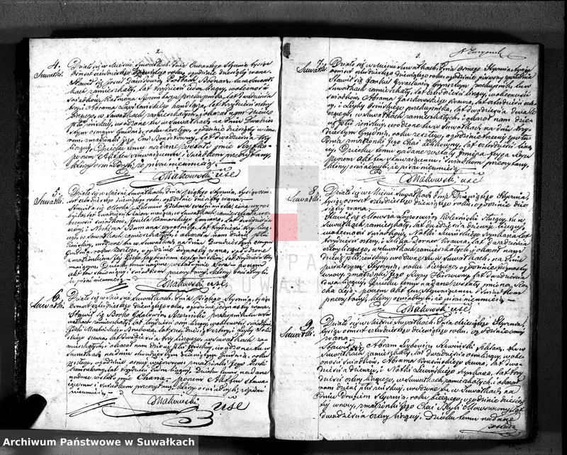 image.from.unit.number "Duplikat. Akta Urzędnika Stanu Cwilnego Wyznania Moyżeszowego Okręgu Suwalskiego i Jeleniewskiego do zapisywania Urodzonych, Zaślubionych i Zmarłych z roku 1849"