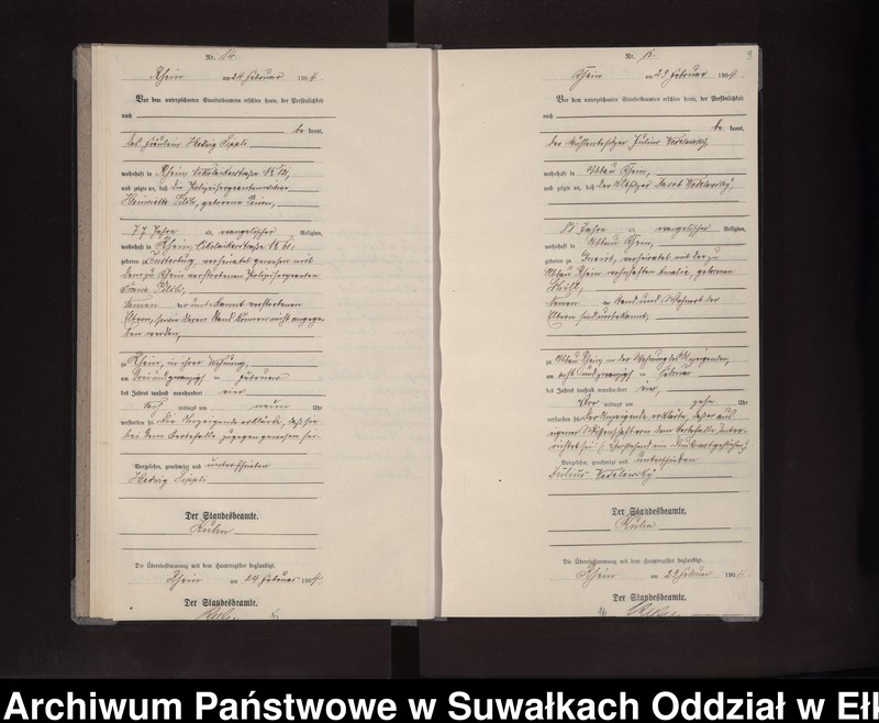 image.from.unit.number "Sterbe-Neben-Register des Preussischen Standes-Amtes Rhein Loetzen"