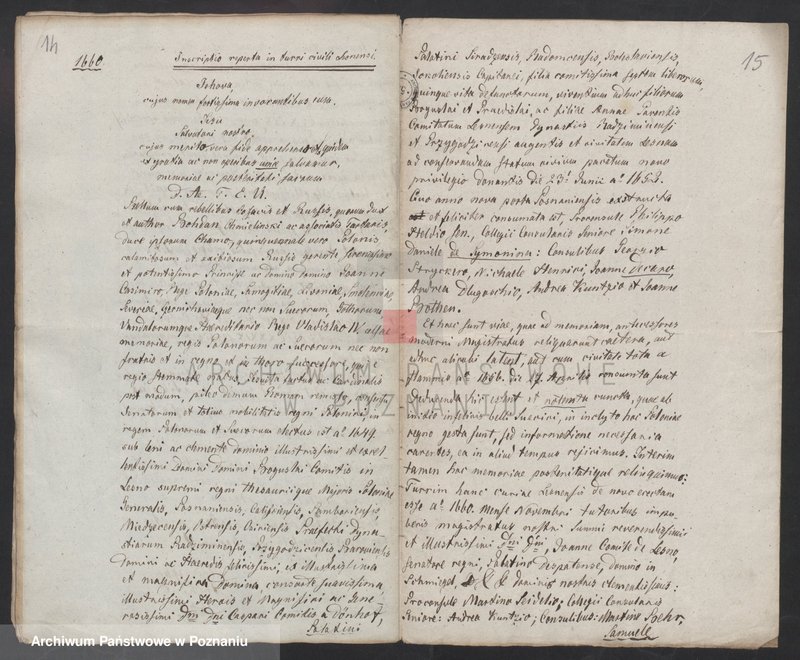 Obraz 10 z jednostki "C. Treść z dokumentów z 1639 i 1660 znajdujących się w Kuli ratuszowej wieży"