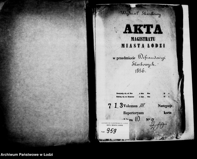 Obraz 5 z jednostki "Akta w przedmiocie defraudacji skarbowych"