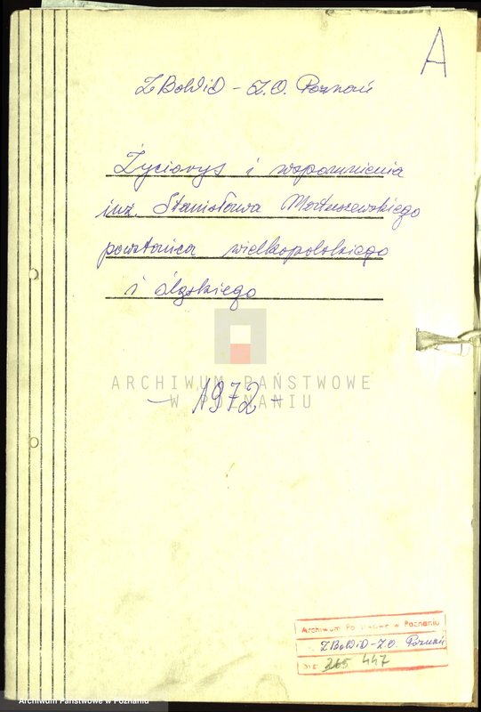 Obraz 4 z jednostki "Życiorys i wspomnienia inż. Stanisława Matuszewskiego powstańca wielkopolskiego i śląskiego."