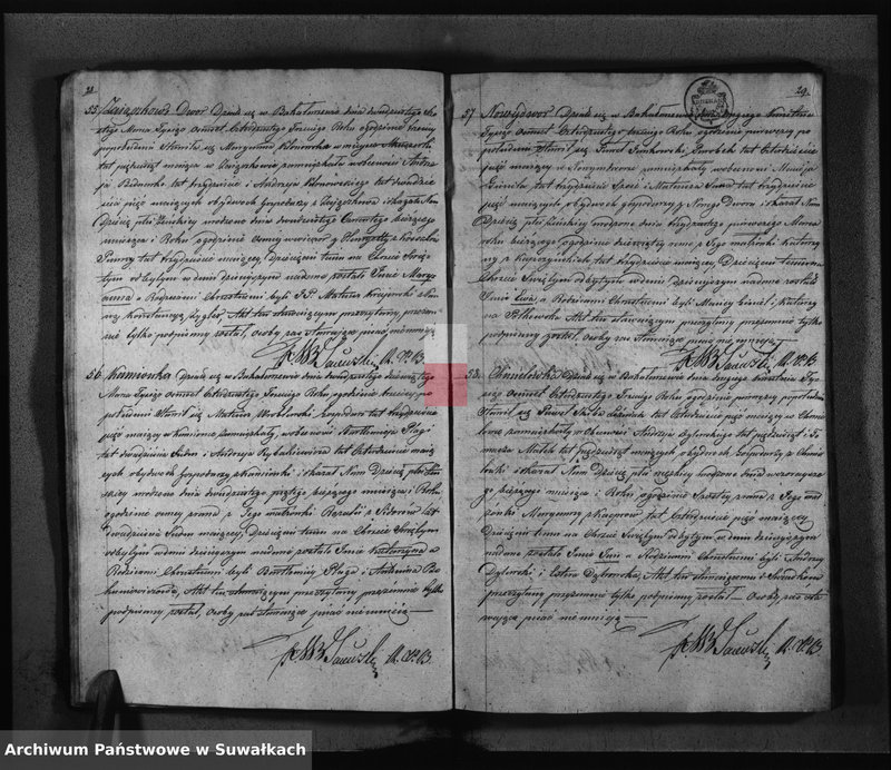 Obraz 20 z jednostki "Księga Duplikat Urodzonych Zaślubionych i Umarłych Parafii Bakałarzewskiey za Rok 1843"