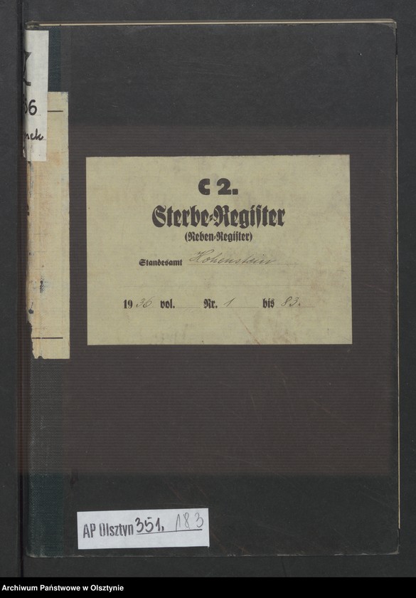 image.from.unit.number "Sterbe-Neben-Register Nr 1-83"