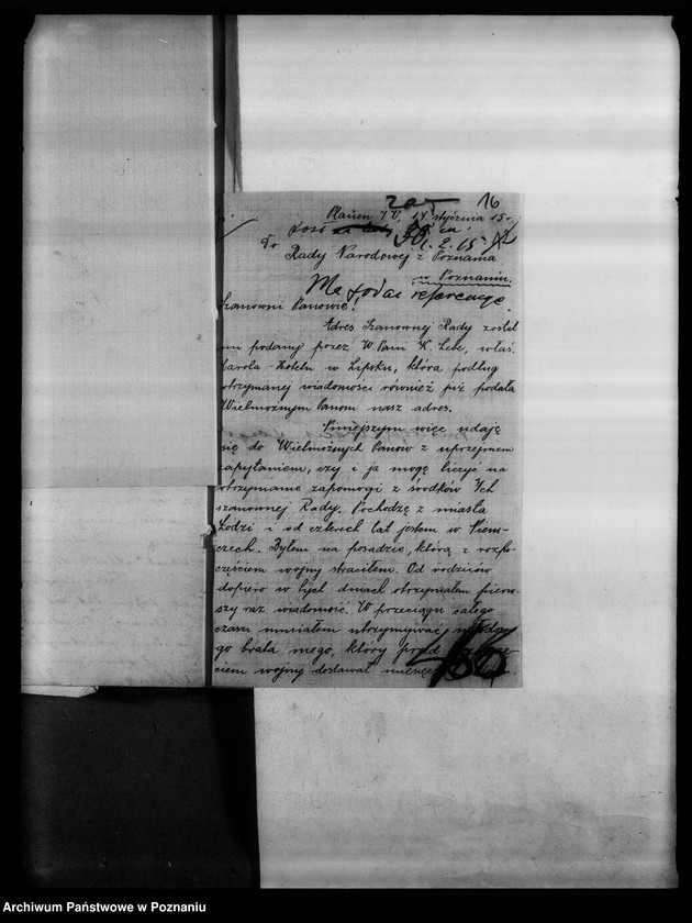 Obraz 20 z jednostki "Korespondencja Polaków przebywających w Lipsku i Saksonii w sprawie pomocy materialnej."