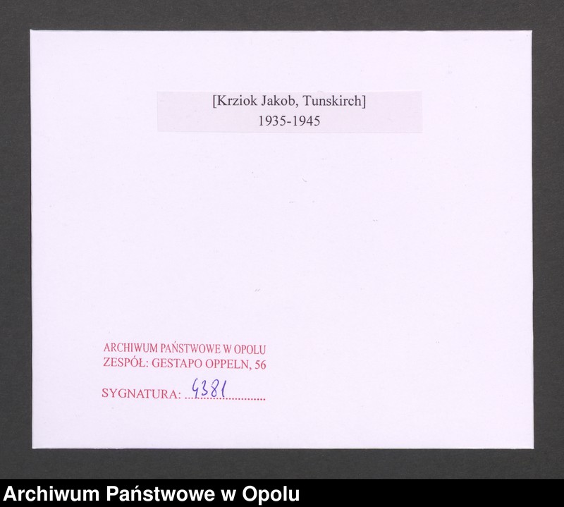 Obraz 2 z jednostki "[Krziok Jakob, Tunskirch]"