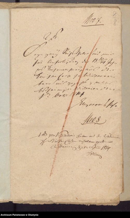 image.from.unit.number "Beläge zur 1813/1814 Jahres Kirchen Rechnung von Widminnen"