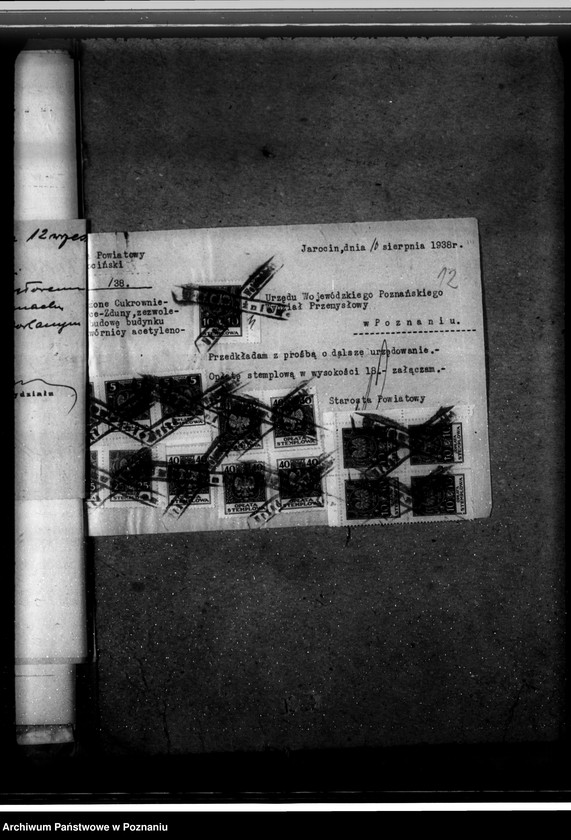 Obraz 20 z jednostki "Cukrownia Witaszyce pow. jarociński /pozwolenie na budowę budynku dla wytwórni acetylenu/"