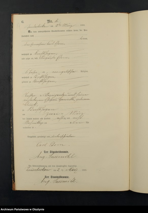 image.from.unit.number "Sterbe-Neben-Register Nr 1 - 85"