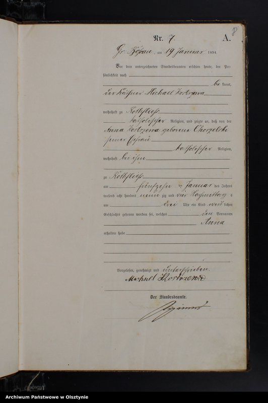 image.from.unit.number "Geburts-Haupt-Register Nr 1 - 98"