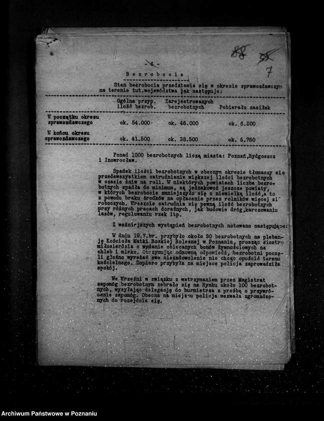 Obraz 11 z jednostki "Sprawozdania okresowe ze stanu bezpieczeństwa za miesiące lipiec-grudzień 1932 r. /nr 7-12/"