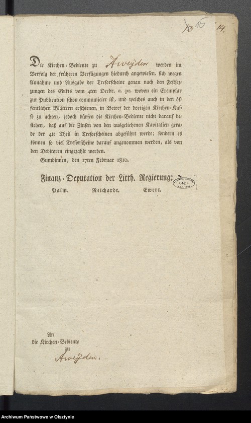 image.from.unit.number "Einnahme und Ausgabe der Kirchen-Casse"