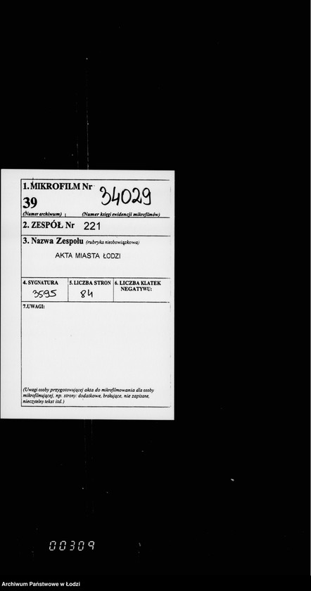 Obraz 2 z jednostki "O prodaže usochšago po korne dereva v lodzinskich gorodskich lesach v 1894 g. i 1895 gg"