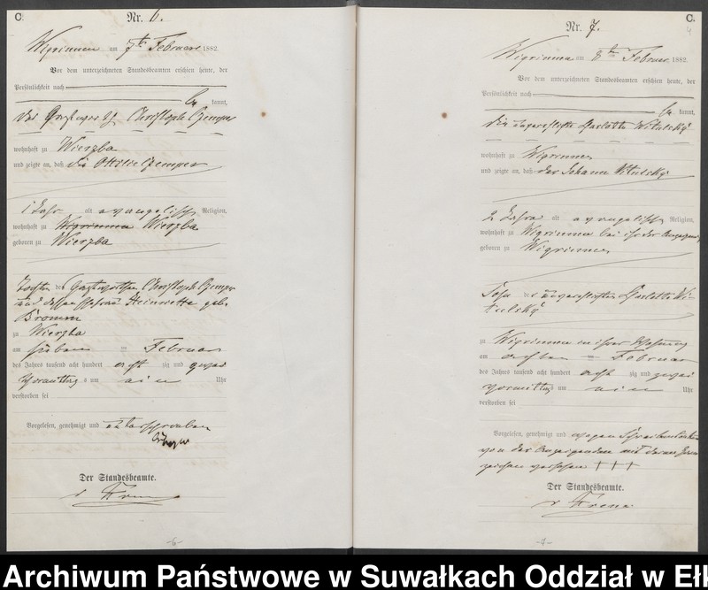 image.from.unit.number "[Sterbe-Haupt-Register des Königlich Preussischen Standes-Amtes Guszianka Kreis Sensburg]"