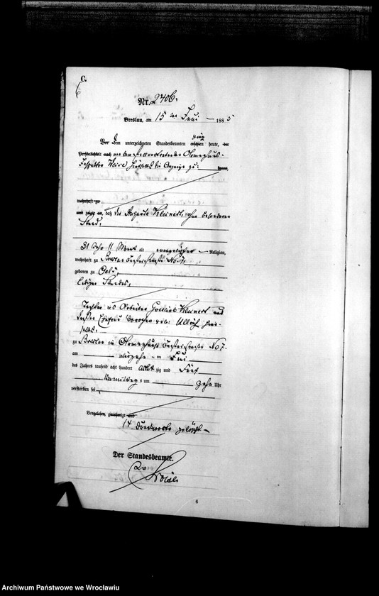 image.from.unit.number "Sterbe-Haupt-Register Breslau I 1885 Band 7"