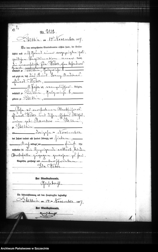 Obraz 5 z jednostki "Sterbe-Register (Neben-Register) Band VI"