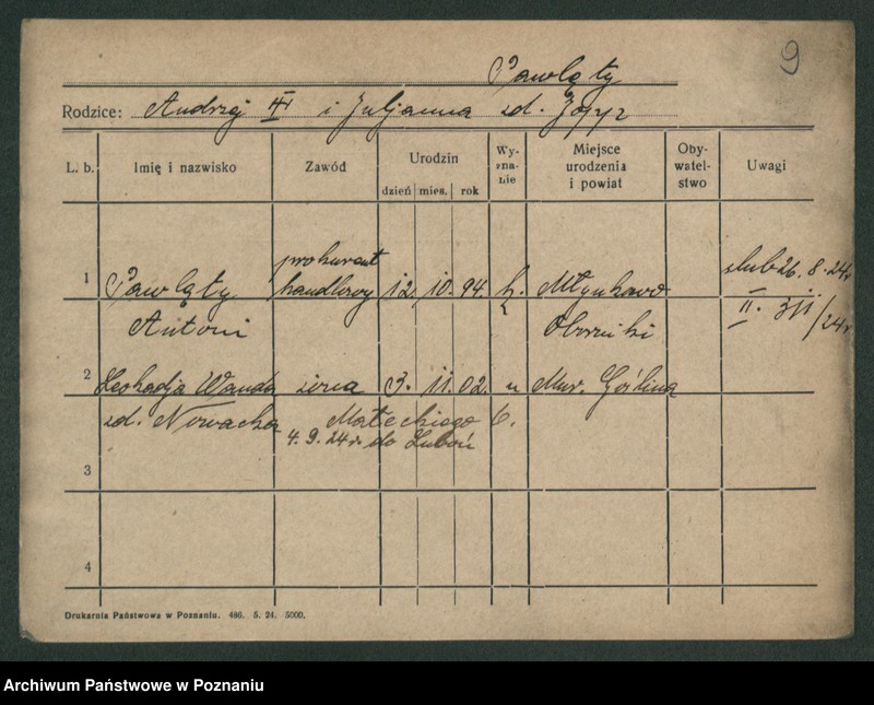 Obraz 11 z jednostki "Pawlas - Pawlicki"