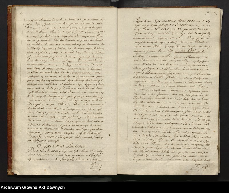 image.from.unit.number ""Skorowidz Nomenklatur w tey Księdze zawartych" (k. 1 - 2). "Lustracya Starostw Dzierżaw i Wszelkich Królewszczyzn Ziemi Kamienieckiey w Woiewodztwie Podolskim (...) 1789 (...).""