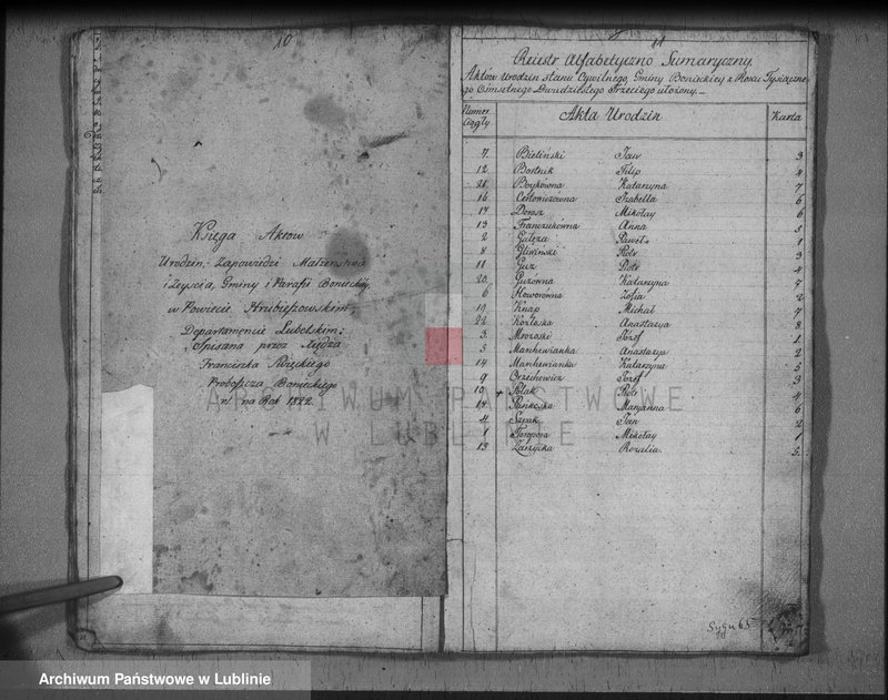 image.from.unit.number "Księga urodzeń, zapowiedzi, małżeństw i zgonów"