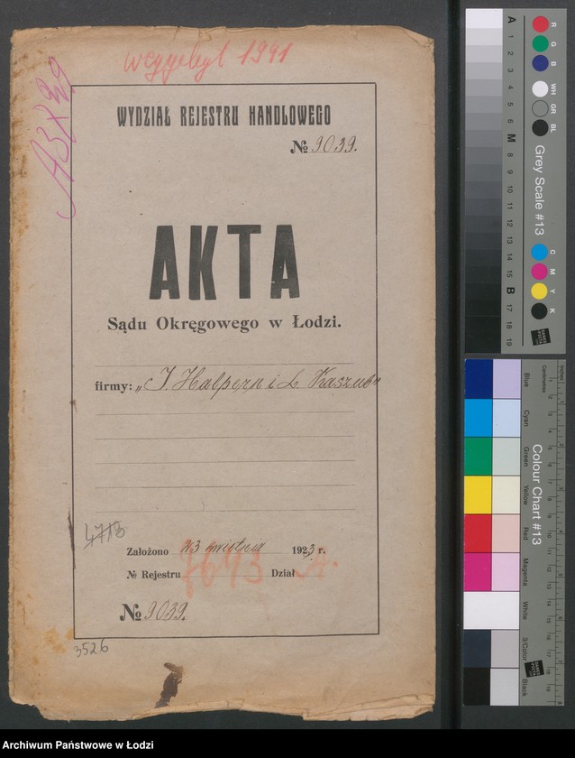 Obraz 2 z jednostki "J.Halpern i L.Kaszub- skup wyrobów włókienniczych"