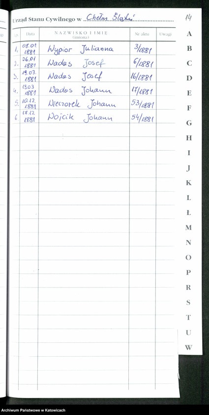image.from.unit.number "Skorowidz alfabetyczny do księgi urodzeń"