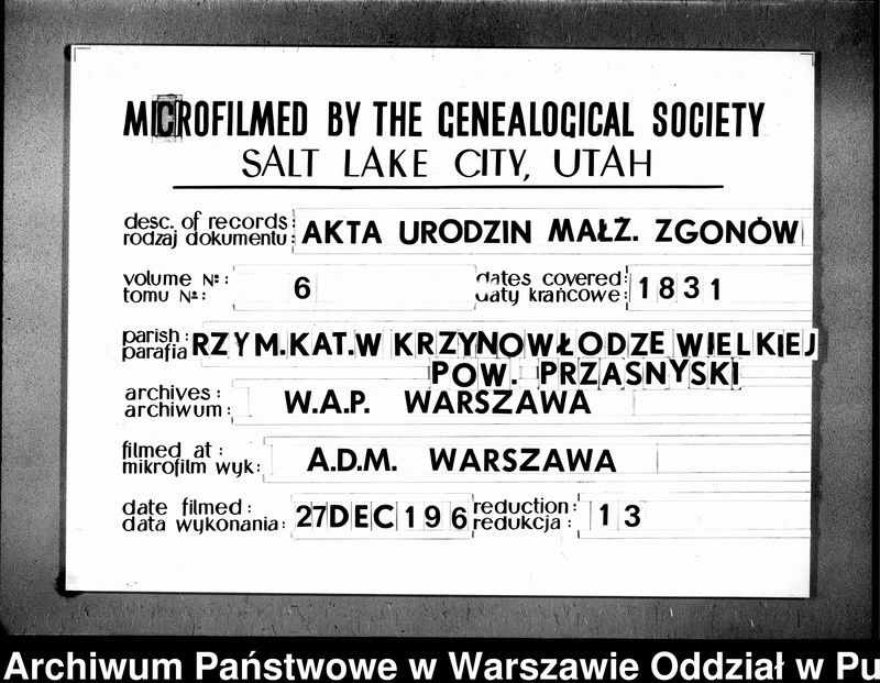 image.from.unit.number "Akta urodzeń, małżeństw i zgonów"