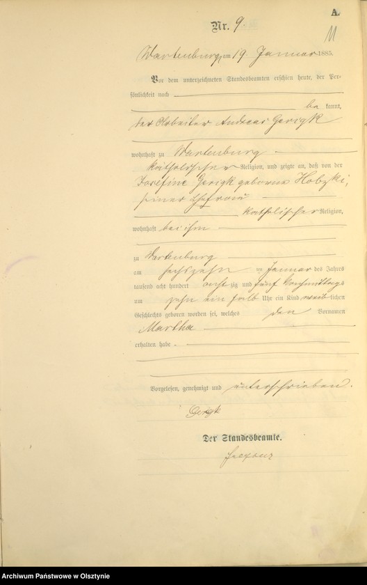 image.from.unit.number "Geburts-Haupt-Register Nr 1 - 205"