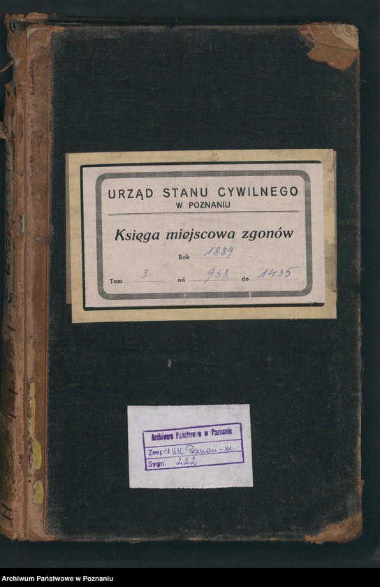 Obraz 2 z jednostki "Księga zgonów t. III"