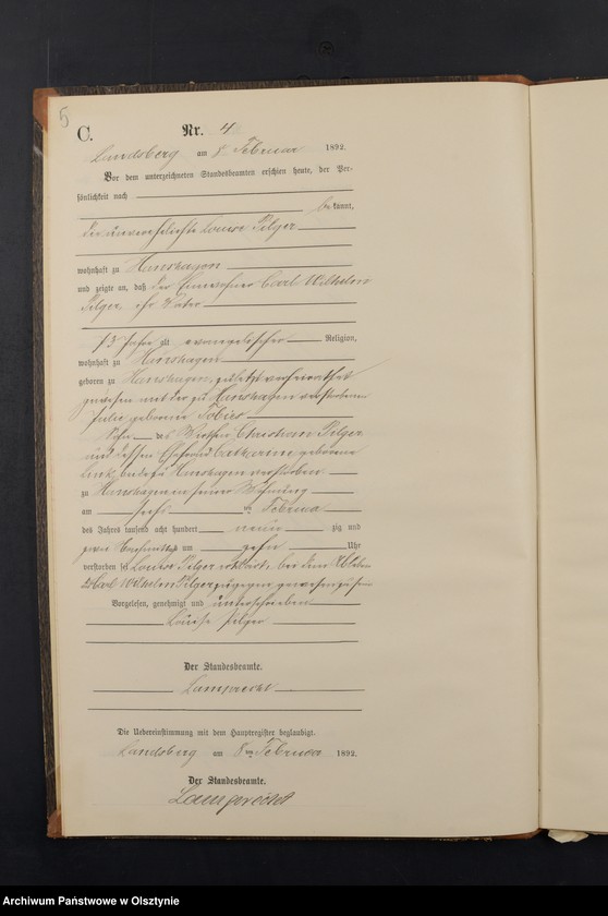 image.from.unit.number "Sterbe-Neben-Register Nr 1 - 77"
