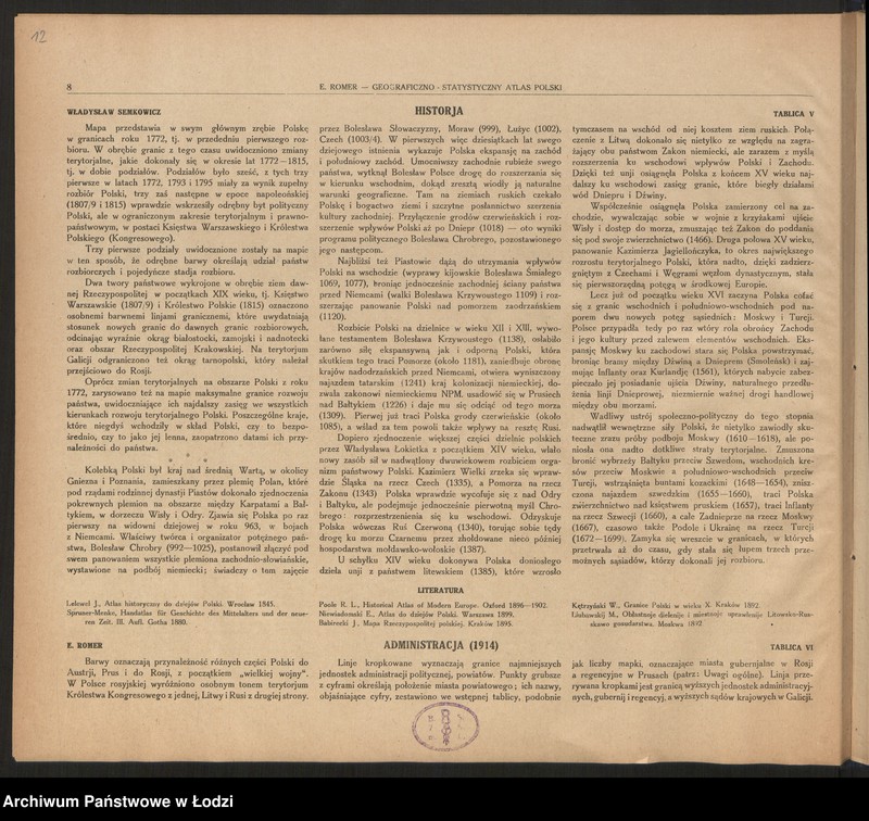 Obraz 13 z jednostki "Geograficzno-statystyczny atlas Polski, wydanie II, Lwów-Warszawa 1921"