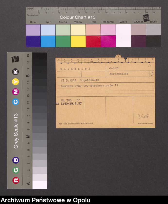 Obraz 3 z jednostki "[Kolodziej Josef, ur. 17.03.1914 Bogutschütz]"