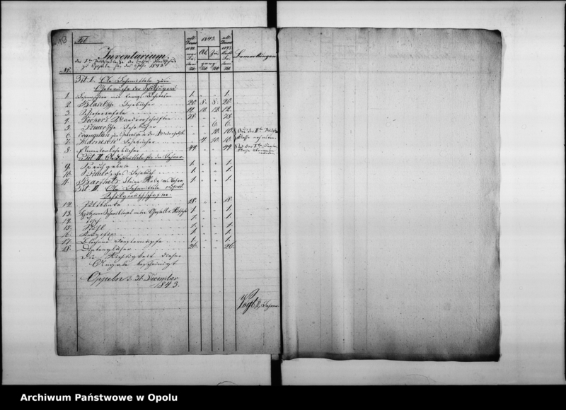 Obraz 16 z jednostki "Acta des Magistrats zu Oppeln betreffend: die Revision der Rechnungen der Domherr Franz Paulschen Schulstiftung und Erteilung der Decharge für den Rendanten de Anno 1844 bis Mai 1853"