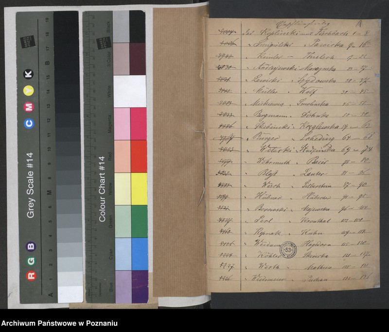 Obraz 3 z jednostki "Die von den Verlobten beigebrachten Urkunden zur Eheschliessung pro 1878"