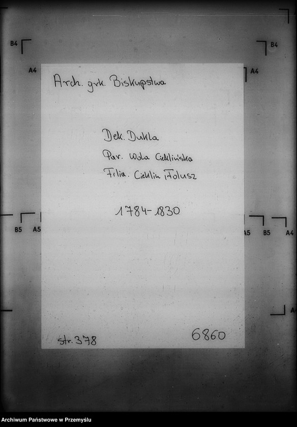 image.from.unit.number "[Kopie ksiąg metrykalnych parafii Wola Cieklińska z filiami Cieklin, Folusz (dekanat Dukla)]"