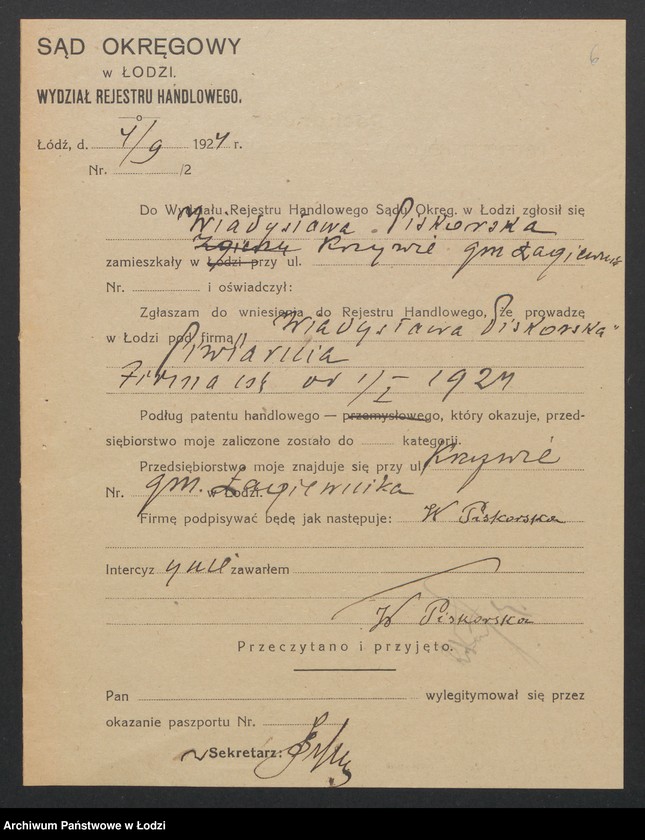 Obraz 8 z jednostki "Władysława Piskorska – piwiarnia"