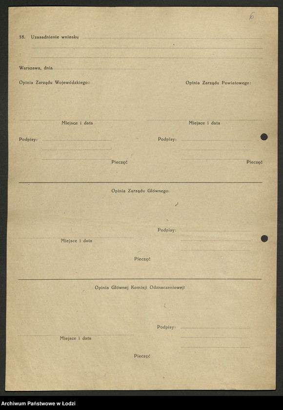 Obraz 7 z jednostki "Związek Uczestników Walki Zbrojnej o Niepodległość i Demokrację; deklaracje [członkowskie], wnioski odznaczeniowe"