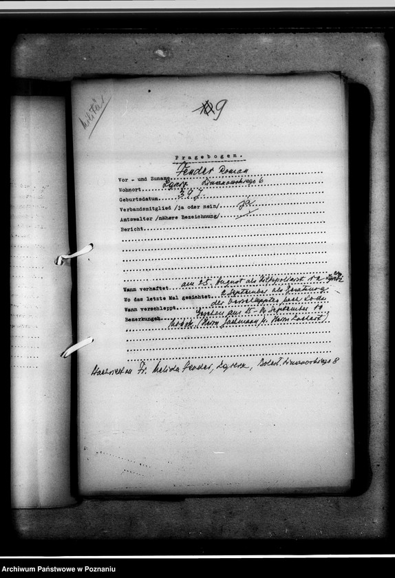 Obraz 13 z jednostki "Zweigstelle Litzmannstadt (Łódż) Vermissten - Listen. Soldaten 1- 81"