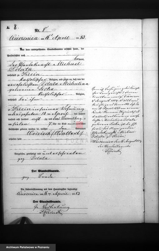 Obraz 10 z jednostki "Księga urodzeń"
