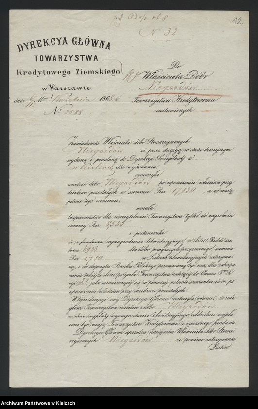 image.from.unit.number "Niegardów. Towarzystwo /Zaciągnięcie pożyczki/"