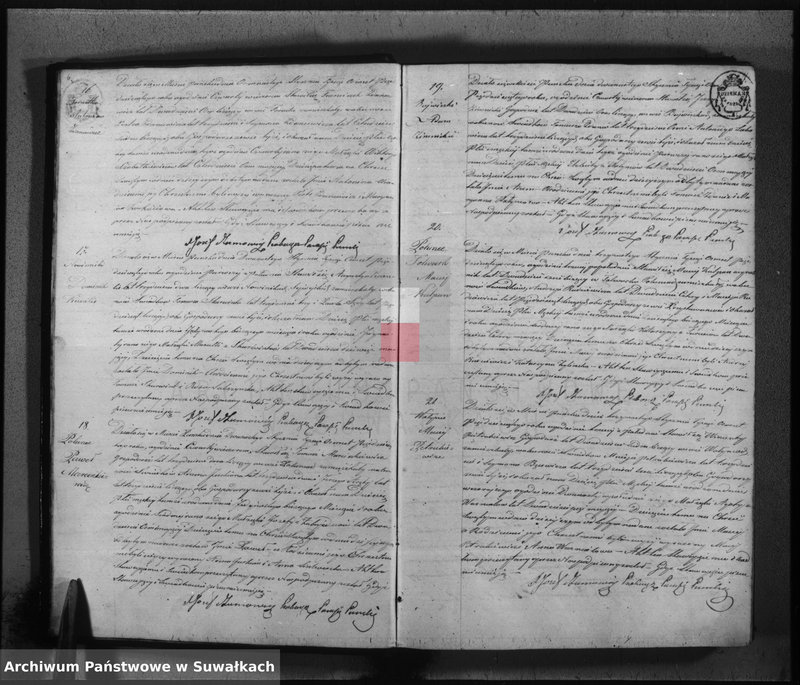 Obraz 6 z jednostki "Księga duplikat urodzonych, zaślubionych i umarłych parafii katolickiej Puńsk na rok 1850"