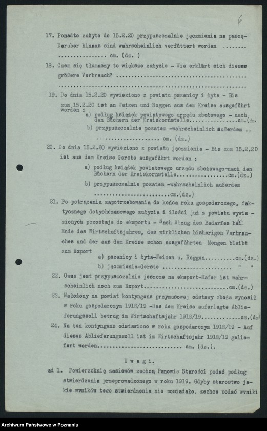 Obraz 8 z jednostki "[Gospodarka zbożowa na Pomorzu w latach 1919-1920. Korespondencja]"
