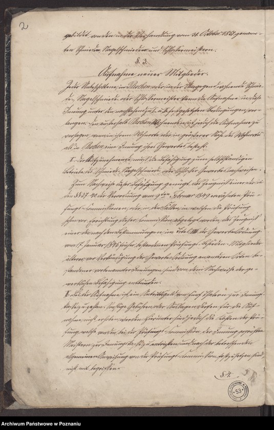 image.from.unit.number "Statut der Schmiede - Schlosser und Nagelschmiede-Innung zu Pleschen."