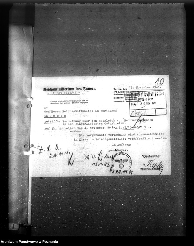 Obraz 15 z jednostki "Verordnung über den Ausgleich von Rechtsansprüchen"