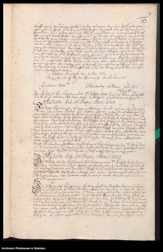 image.from.unit.number "Actum coram officio […] Gabrielis a Boemeln Praeconsulis ac Praesidis [27.III.1720-14.III.1721] Gabrielis a Boemeln ac Fisci Administratoris [18.III.1720-10.III.1721] /indeks/"