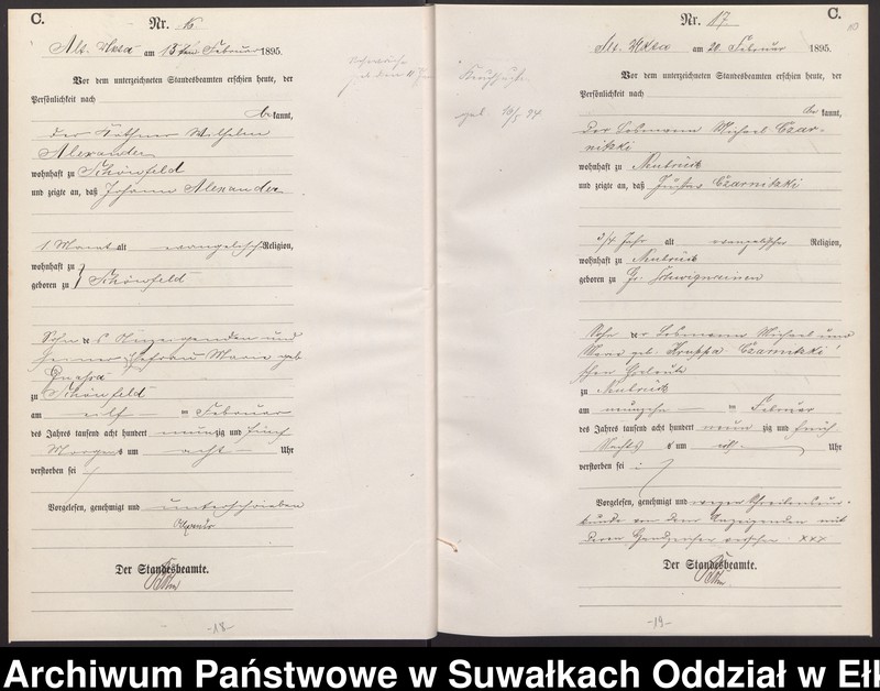 image.from.unit.number "Sterbe-Haupt-Register des Königlichen Preussischen Standes-Amtes Alt Ukta Kreis Sensburg"