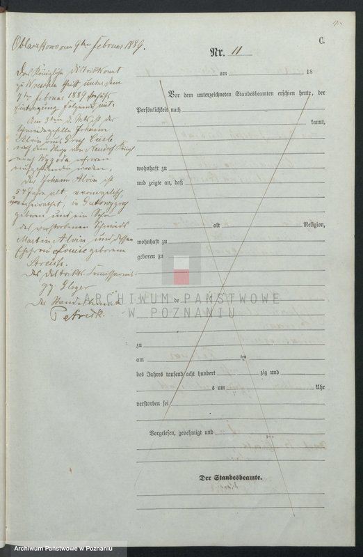 Obraz 14 z jednostki "Księga zgonów"