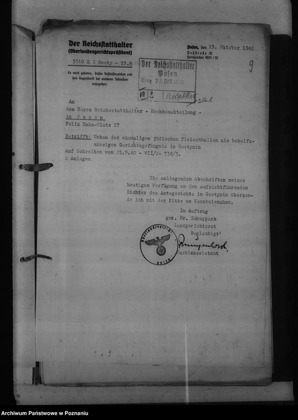 Obraz 13 z jednostki "Amtsgericht Gabin - Gąbin"