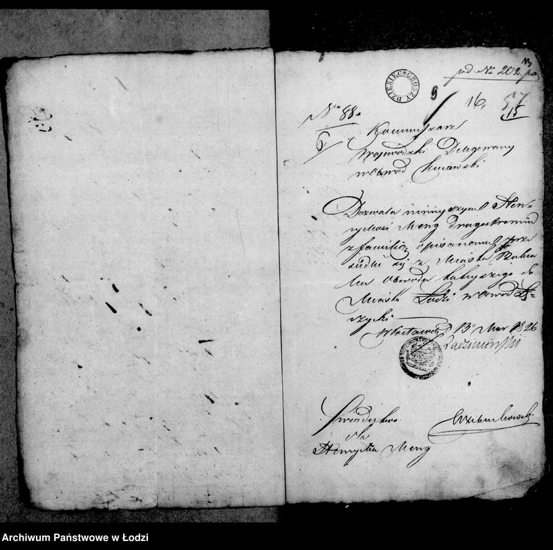 Obraz 14 z jednostki "Akta tyczące się świadectw przesiedleń"