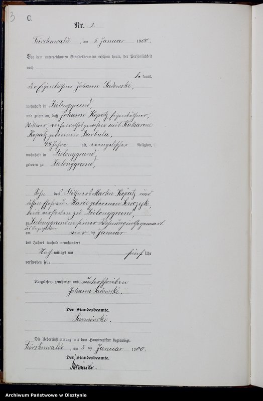 image.from.unit.number "Sterbe-Neben-Register Nr 1 - 69"